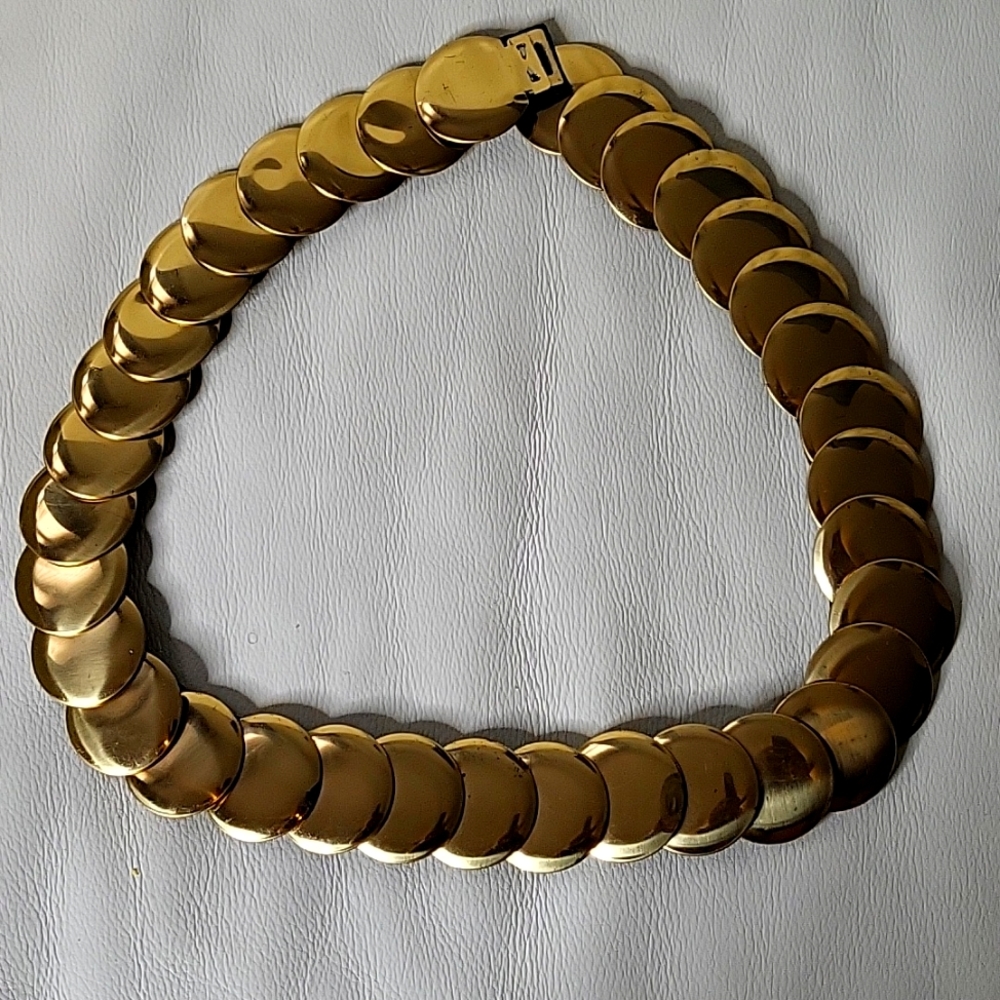 Vintage Gold Disk Belt